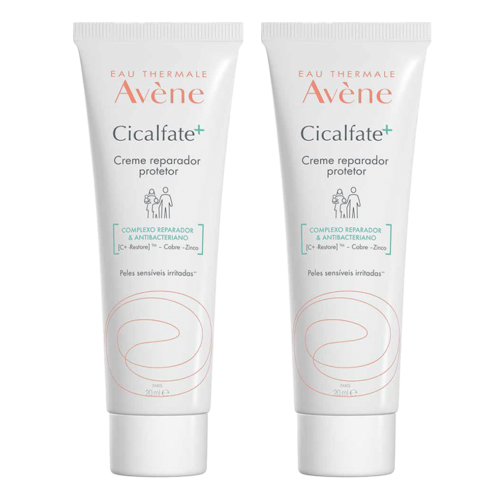 Avène Cicalfate+ Creme Reparador Facial Kit com 2 Unidades de 20ml